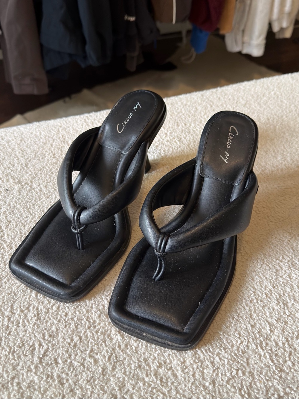Circus by Sam Edelman Black Skeet Sandal Heels